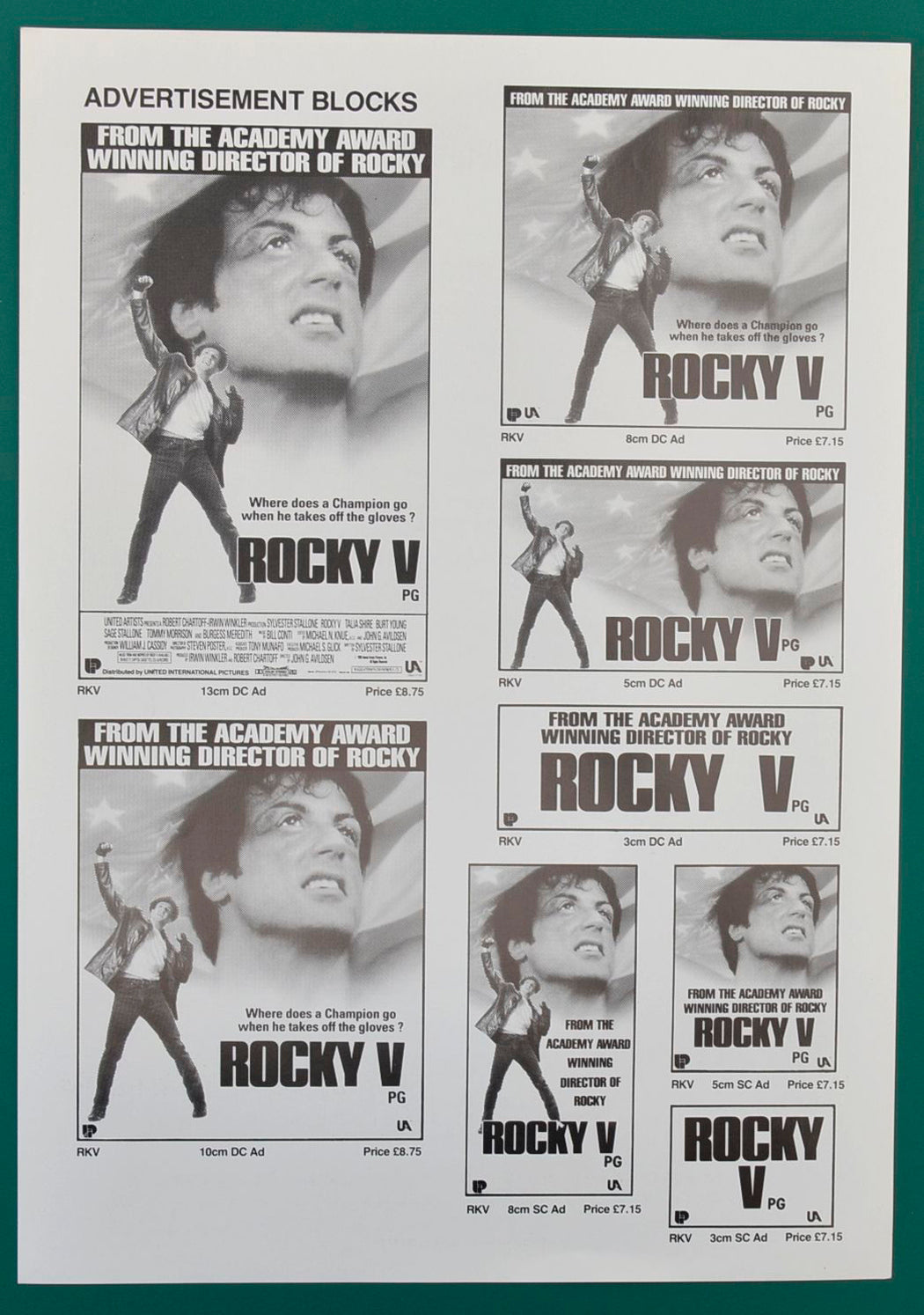 Rocky V - Ad Blocks Sheet width="125" height="178