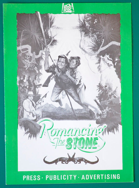 Romancing The Stone Original 8 Page Cinema Exhibitors Campaign Press Book 