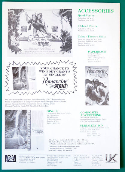 Romancing The Stone - Press Book - Back