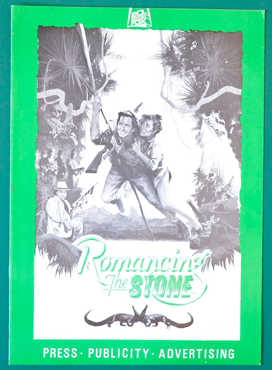 Romancing The Stone Original 8 Page Cinema Exhibitors Campaign Press Book 