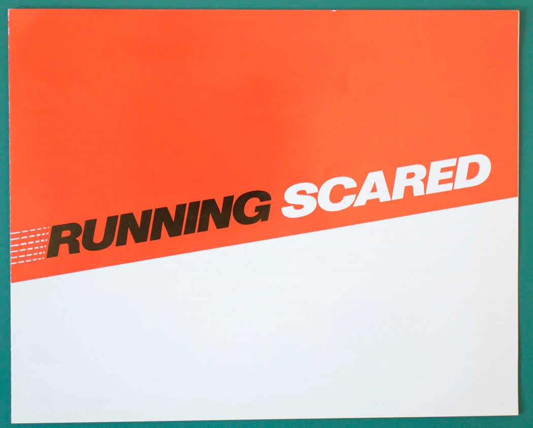 Running Scared Original Cinema Exhibitors Synopsis / Credits Booklet  + 46 Page Production Information Document  + Advertising Blocks Sheet 