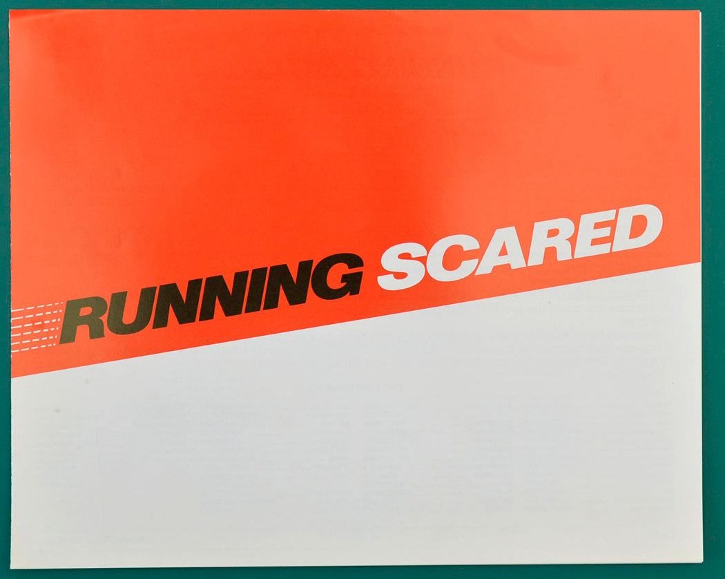 Running Scared Original Cinema Exhibitors Synopsis / Credits Booklet  + 46 Page Production Information Document  + Advertising Blocks Sheet 