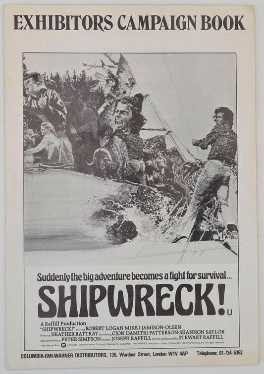 Shipwreck ! Original 6 Page Cinema Exhibitors Campaign Press Book 