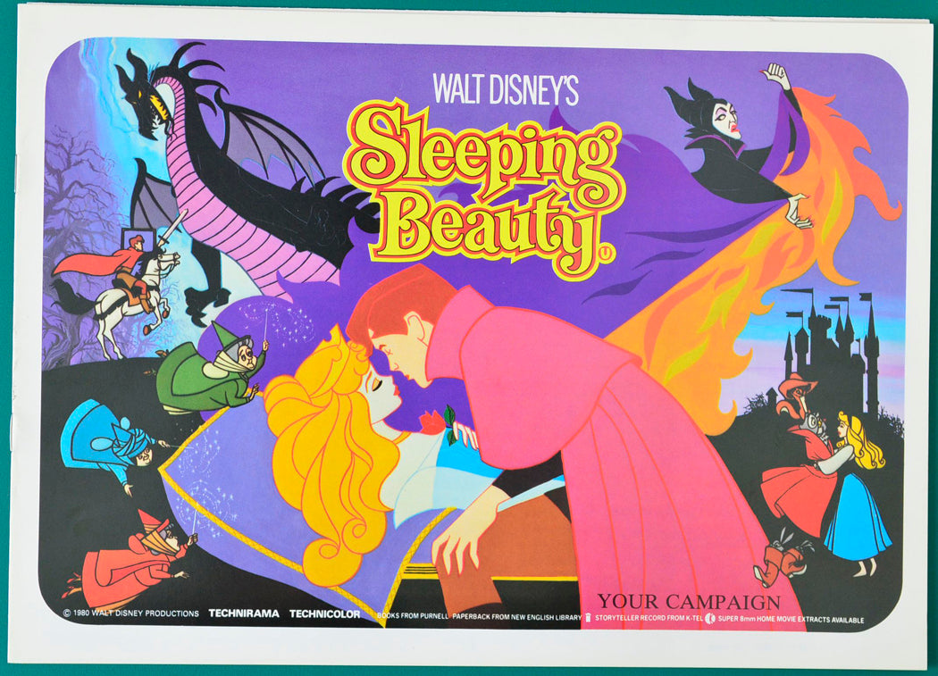 Sleeping Beauty Original 8 Page Cinema Exhibitors Campaign Press Book + Synopsis / Credits Sheet 