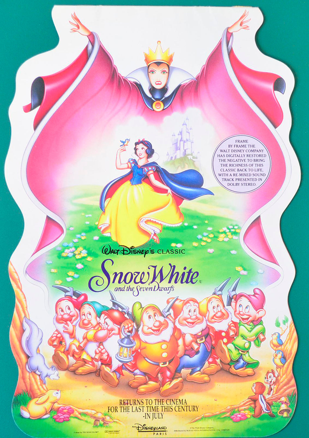 Snow White And The Seven Dwarfs Original 8 Page Cinema Exhibitors Campaign Press Book + Synopsis / Credits Booklet 