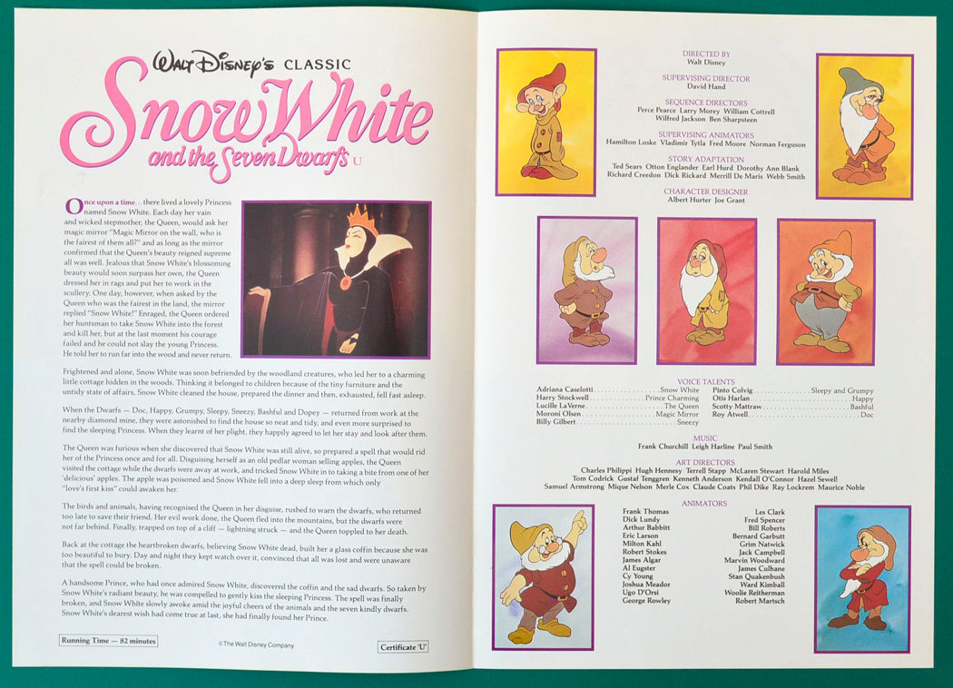 Snow White - Synopsis Leaflet - Inside width="125" height="90