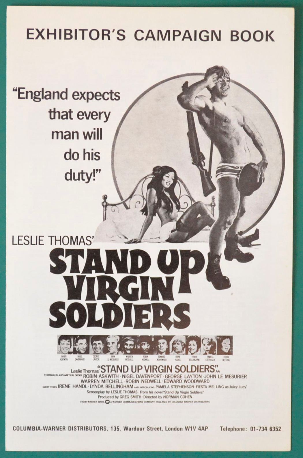 Stand Up Virgin Soldiers Original 6 Page Cinema Exhibitors Campaign Press Book  + Synopsis / Credits Leaflet 