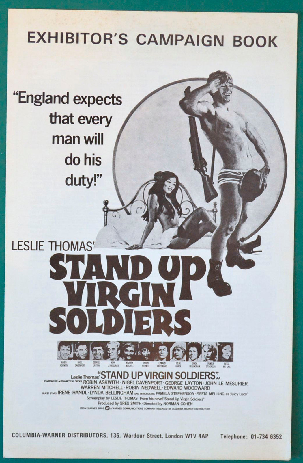 Stand Up Virgin Soldiers Original 6 Page Cinema Exhibitors Campaign Press Book  + Synopsis / Credits Leaflet 