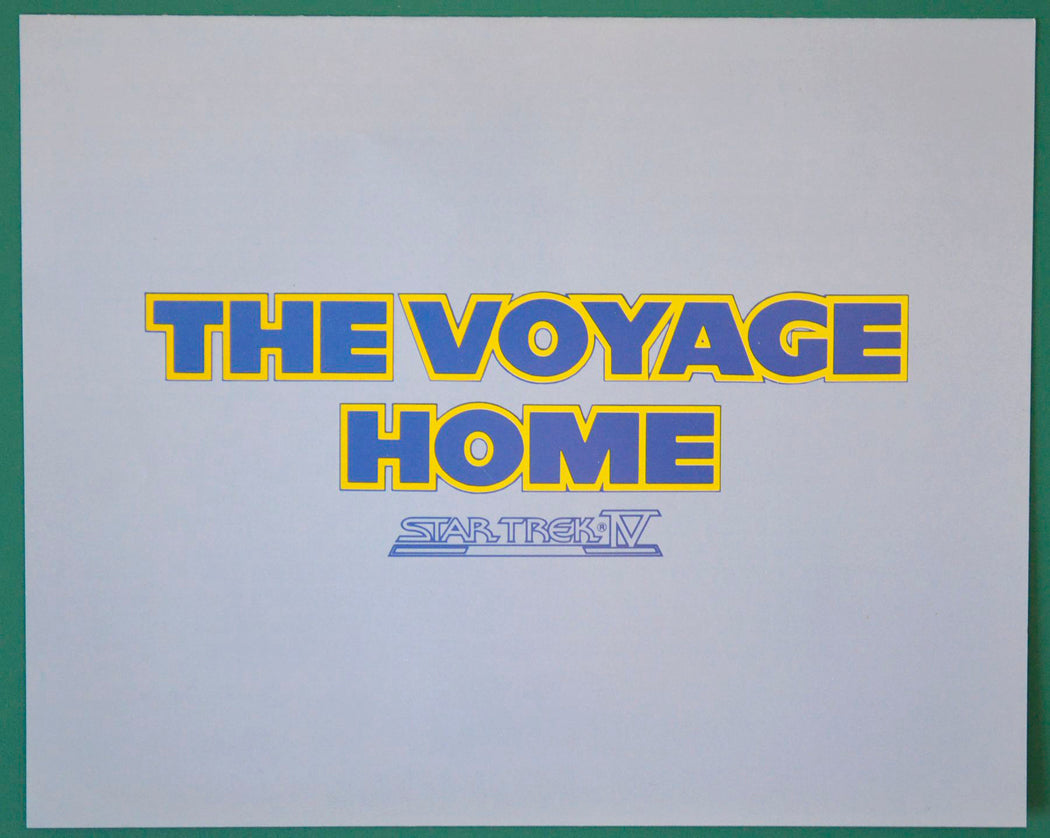 Star Trek IV : The Voyage Home Original Synopsis / Credits Leaflet + 57 Page Production Information Document + Advertising Blocks Sheet 