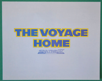 Star Trek IV : The Voyage Home Original Synopsis / Credits Leaflet + 57 Page Production Information Document + Advertising Blocks Sheet 