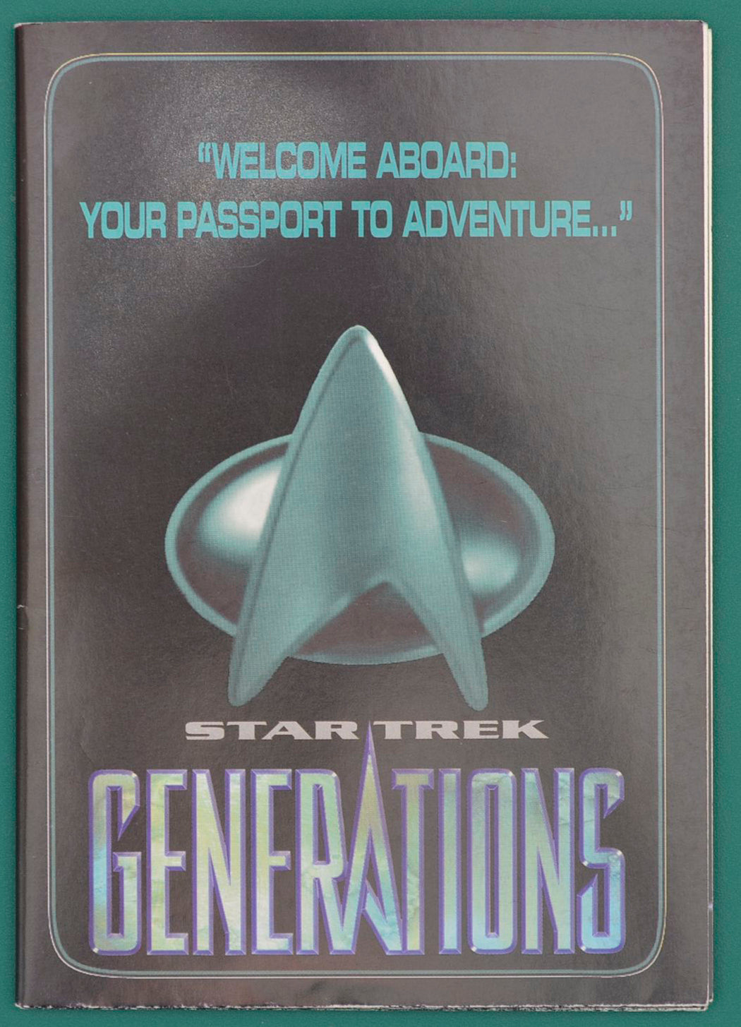 Star Trek : Generations Original Fold out Synopsis / Cast / Charcacter Bios Poster 