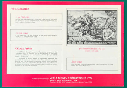 Swiss Family Robinson - Press Book - Back