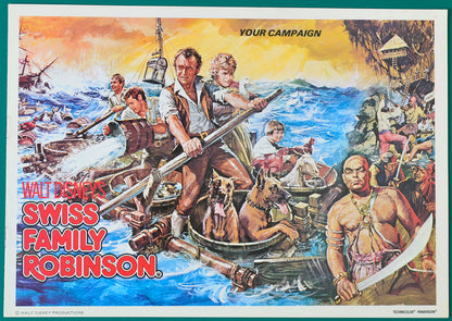 Swiss Family Robinson Original 8 Page Cinema Exhibitors Campaign Press Book 