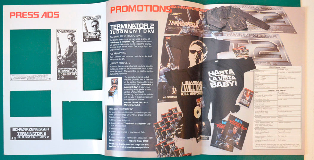 Terminator 2 - Press Book - Inside