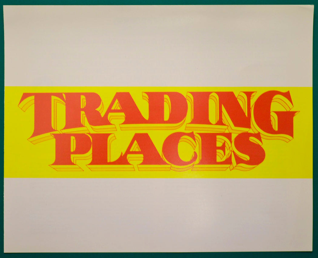 Trading Places Original Cinema Synopsis / Credits Leaflet 