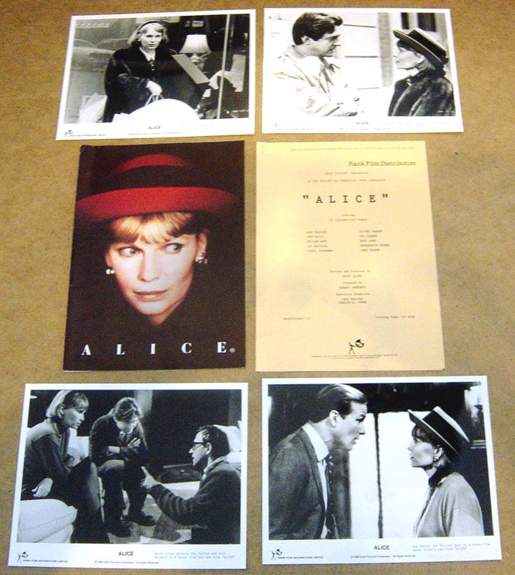 Alice  Original Press Kit With 4 Black And White Stills 