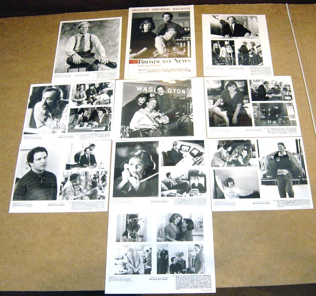 Broadcast News  Original Press Kit With 9 Black And White Stills 