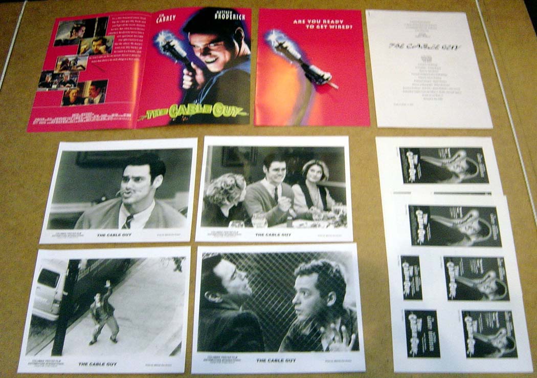 The Cable Guy  Original Press Kit With 4 Black And White Stills 