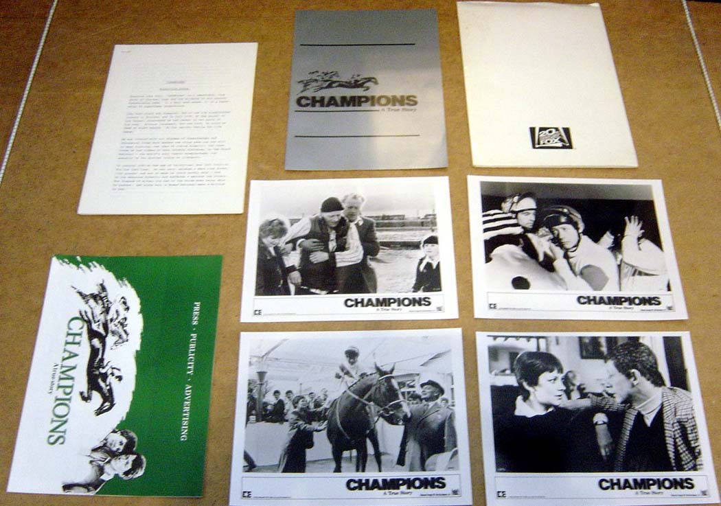 Champions  Original Press Kit With 4 Black And White Stills 