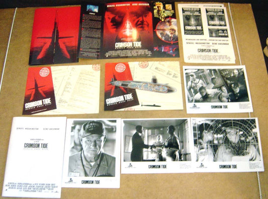 Crimson Tide  Original Press Kit With 4 Black And White Stills 