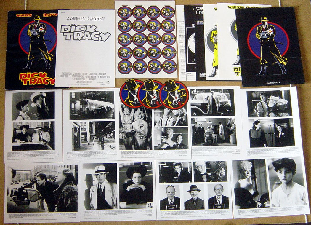 Dick Tracy  Original Press Kit With 9 Black And White Stills 