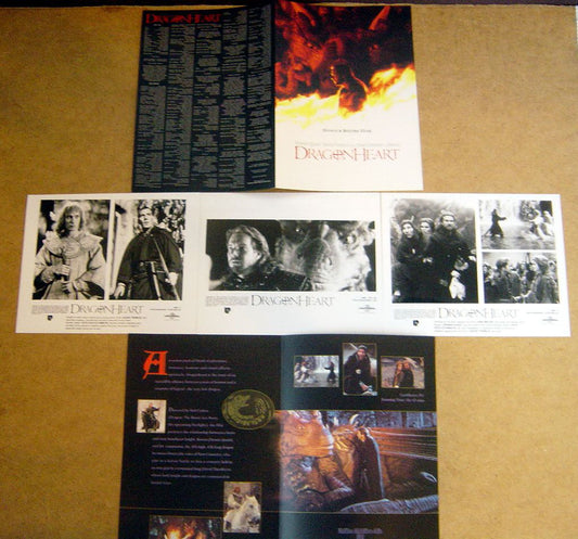 Dragonheart  Original Press Kit With 3 Black And White Stills 