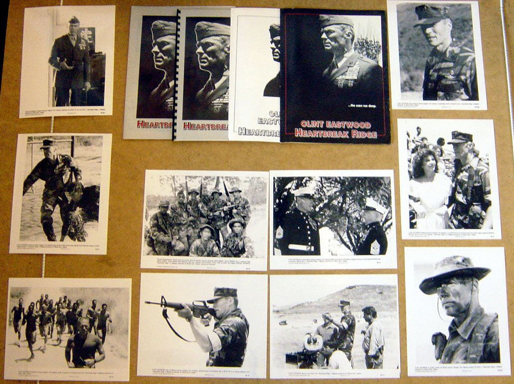 Heartbreak Ridge  Original Press Kit With 10 Black And White Stills 