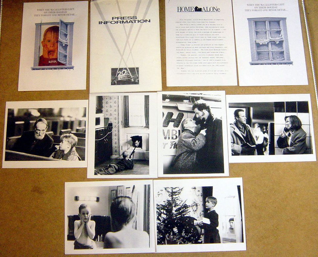 Home Alone  Original Press Kit With 6 Black And White Stills 