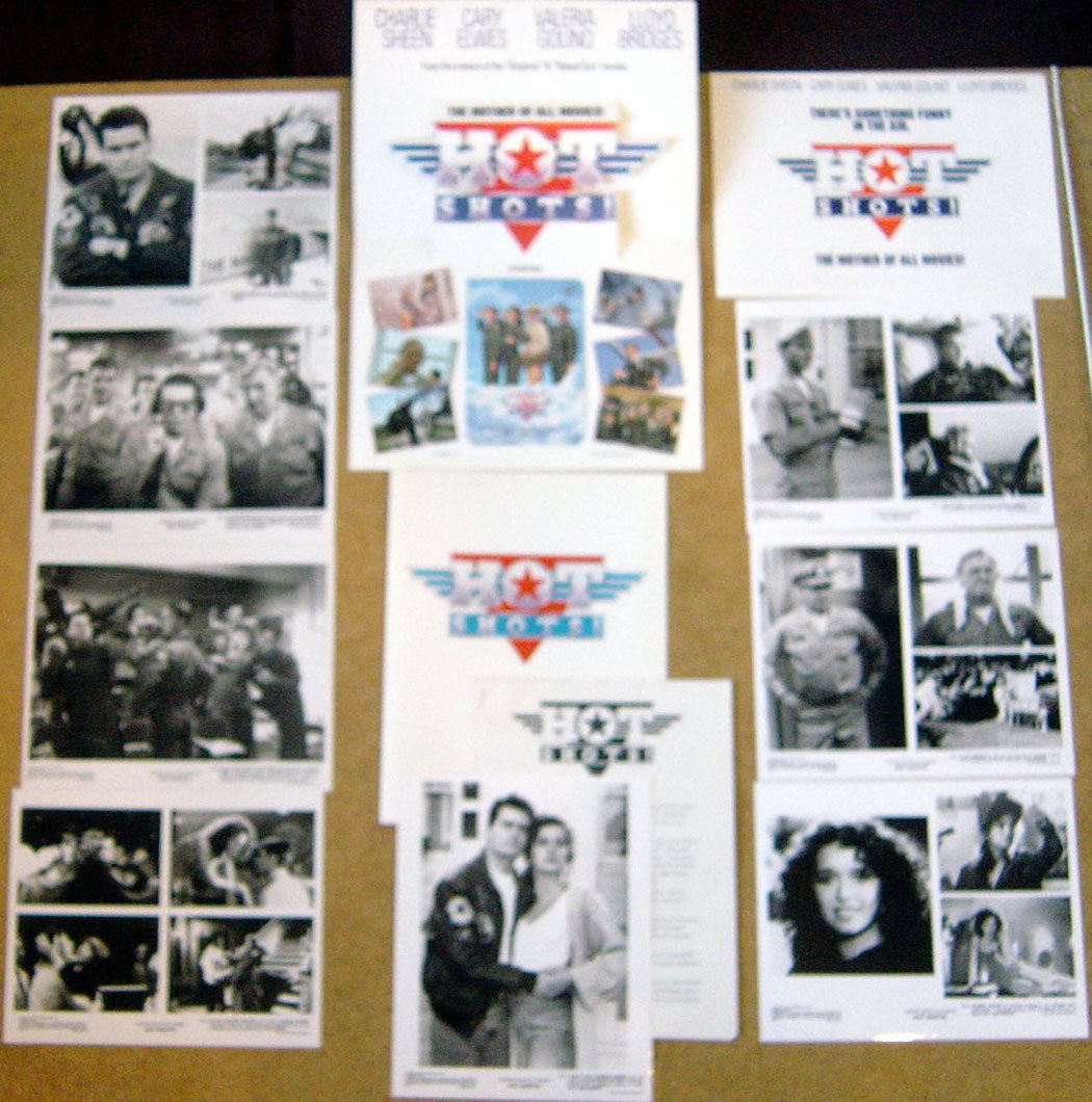 Hot Shots  Original Press Kit With 8 Black And White Stills 