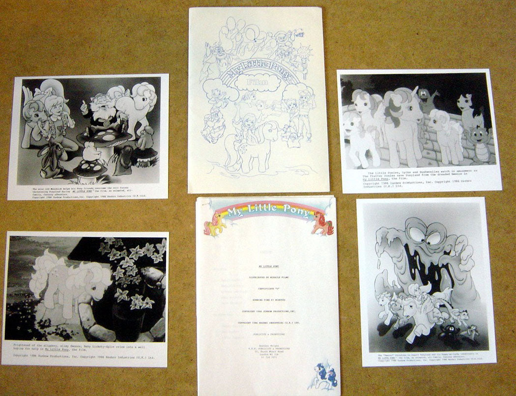 My Little Pony  Original Press Kit With 4 Black And White Stills 