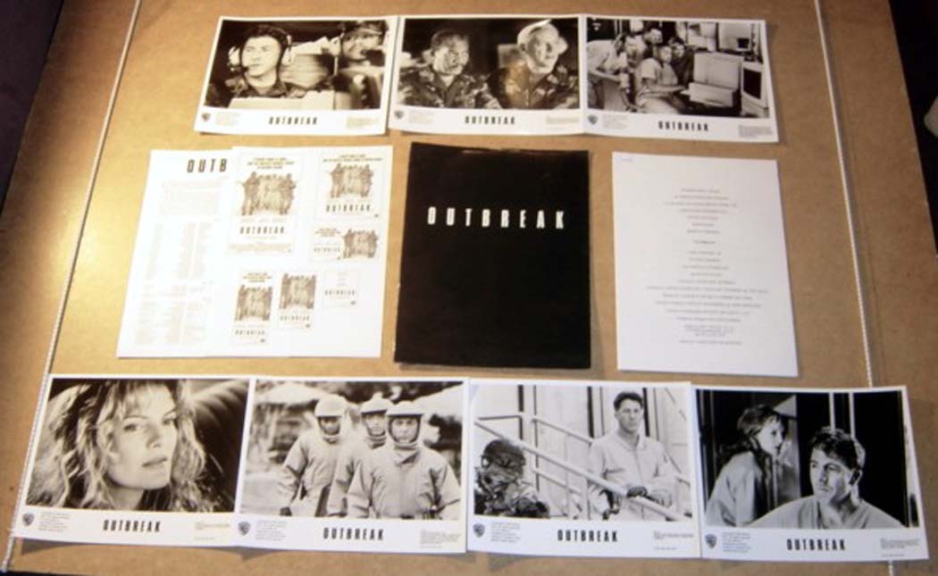 Outbreak  Original Press Kit With 7 Black And White Stills 