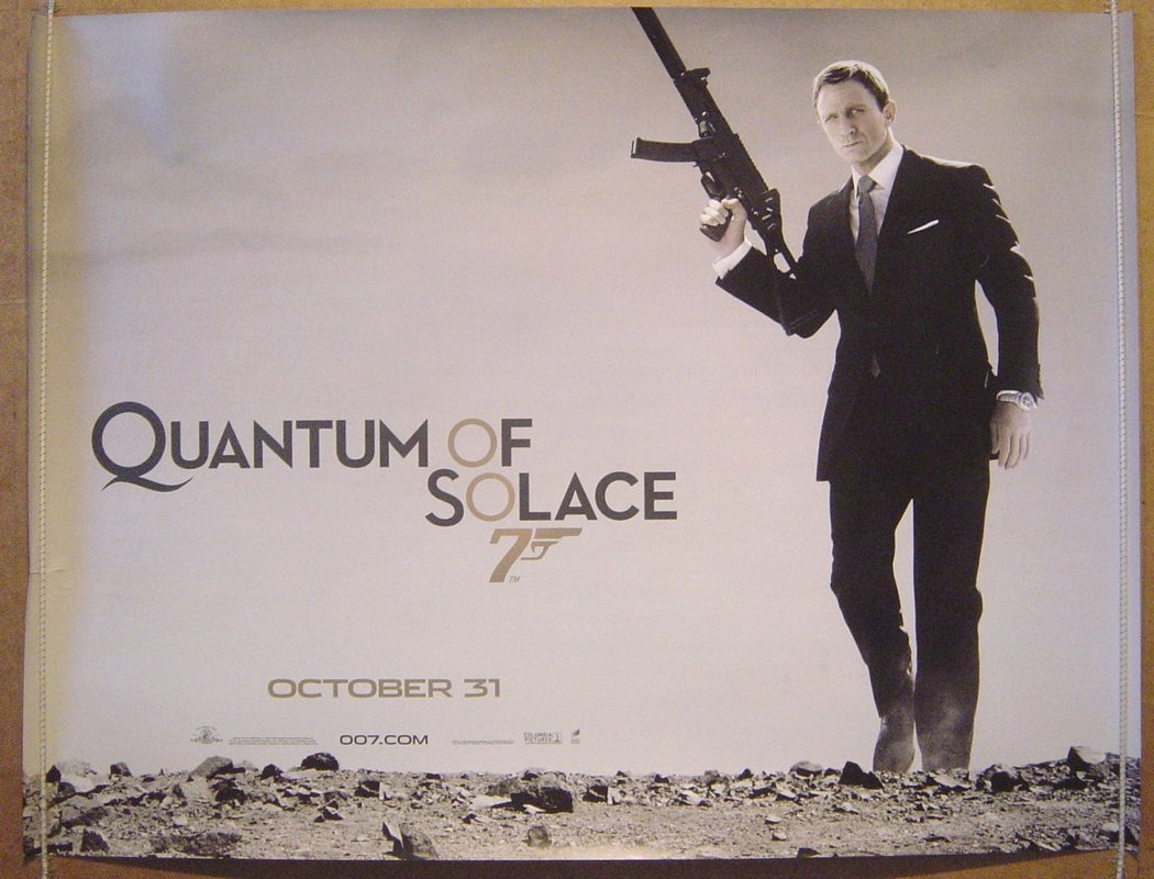 007 : Quantum Of Solace  (Teaser Quad Design 2)  Original Quad Movie Poster  