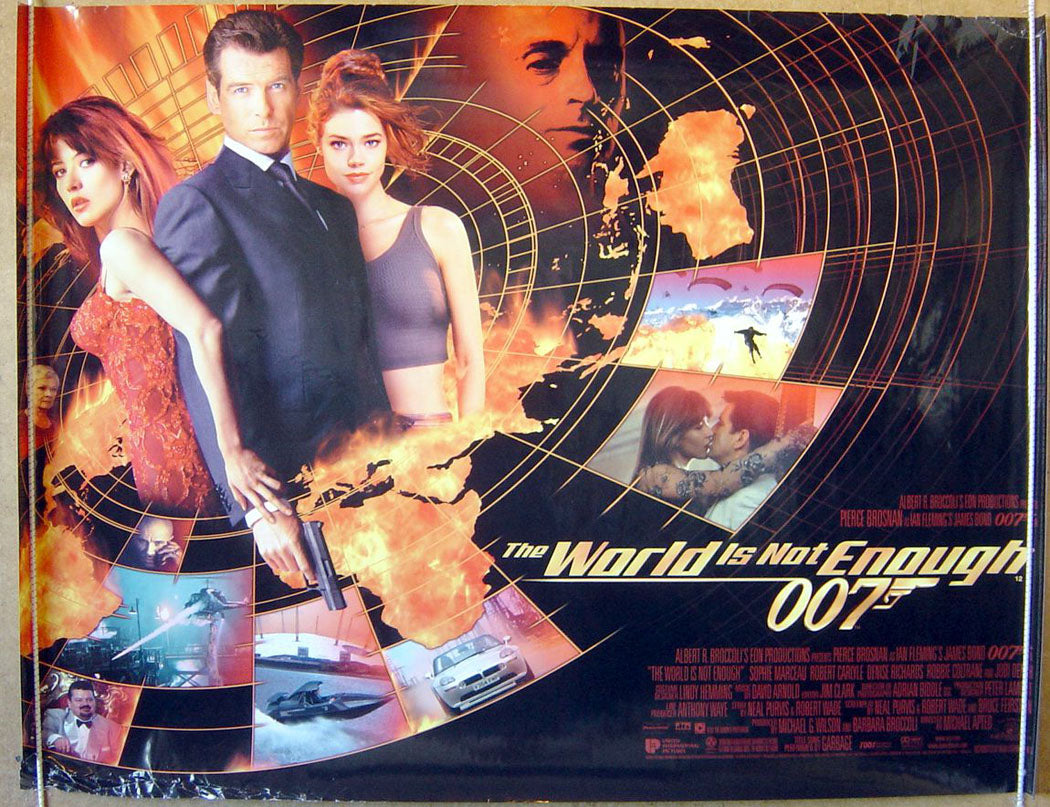 007 :The World Is Not Enough  Original Original Quad Movie Poster  