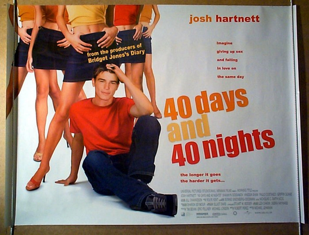 40 Days And 40 Nights   Original Quad Movie Poster  