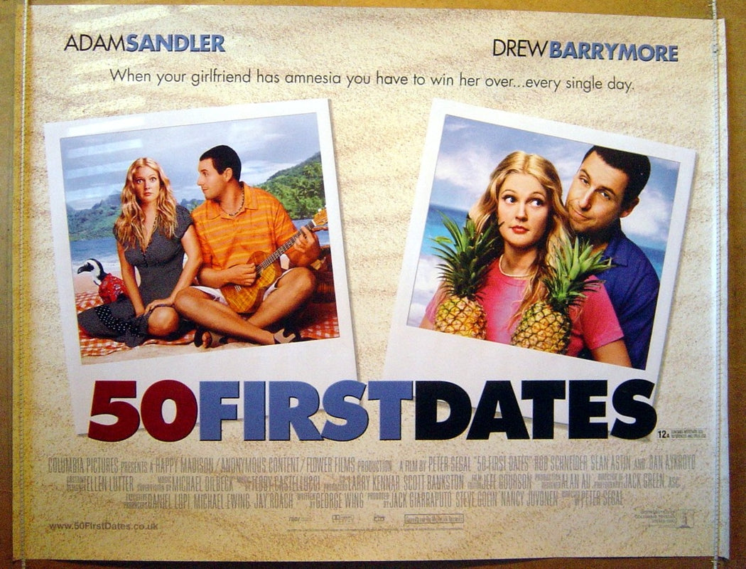 50 First Dates  Original Quad Movie Poster  