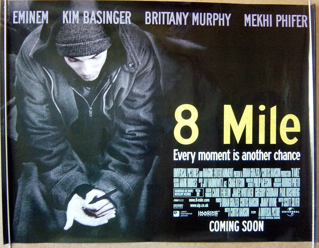 8 Mile  Original Original Quad Movie Poster  