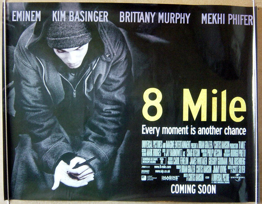 8 Mile  Original Original Quad Movie Poster  