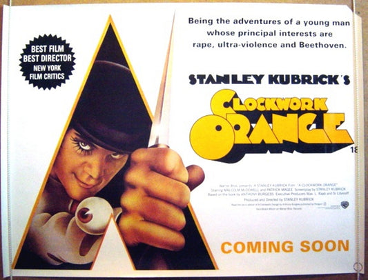 Clockwork Orange Original British Quad Poster - Movie Poster