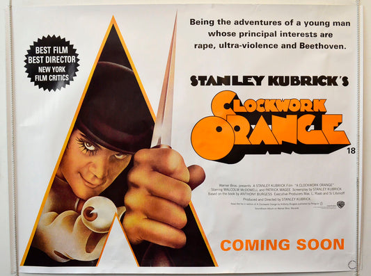 Clockwork Orange Original British Quad Poster - Movie Poster