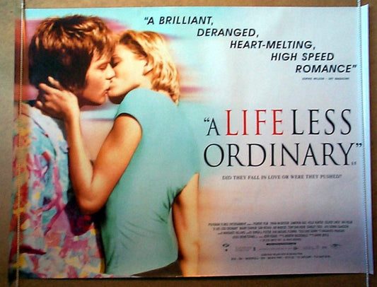 A Life Less Ordinary  Original Quad Movie Poster  