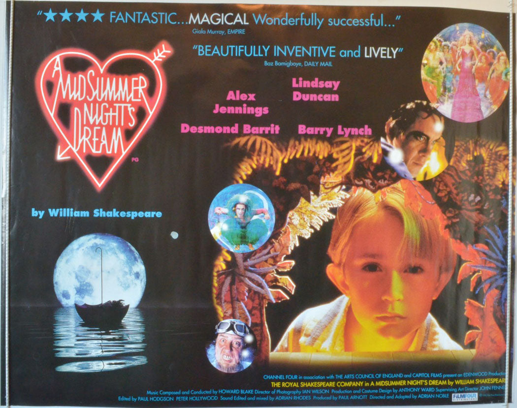 A Midsummer Night's Dream   (The Royal Shakespeare Company)  Original British Quad Poster - Movie Poster