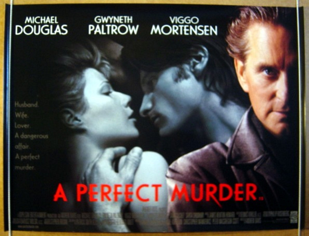 A Perfect Murder   Original Quad Movie Poster  