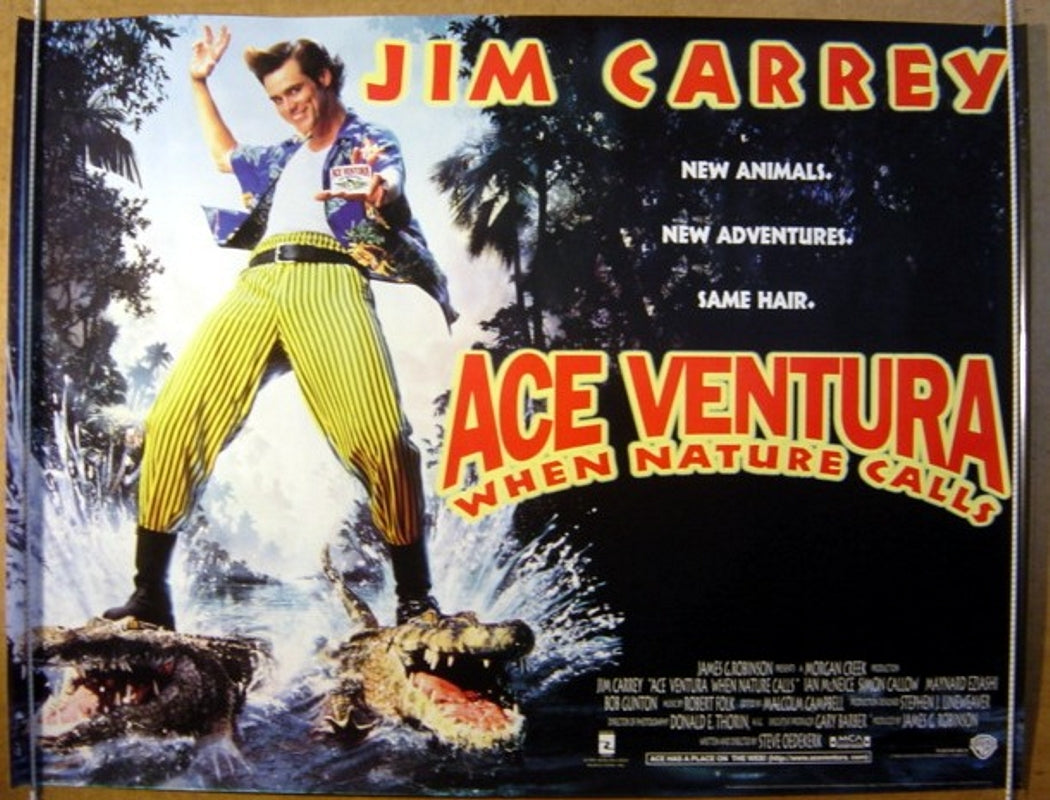 Ace Ventura When Nature Calls   Original Quad Movie Poster  