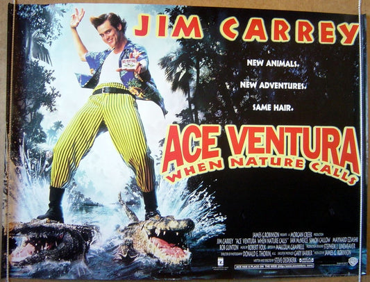 Ace Ventura When Nature Calls   Original Quad Movie Poster  