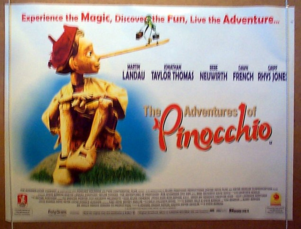 The Adventures Of Pinocchio  Original Quad Movie Poster  