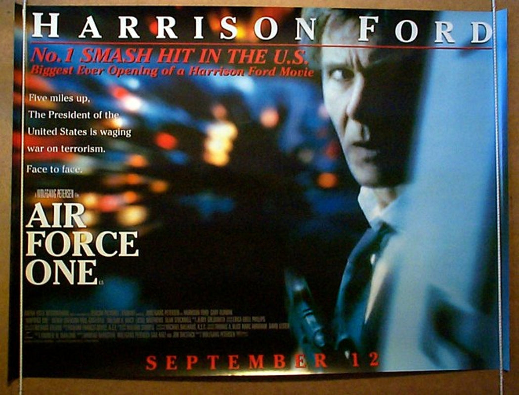 Air Force One  (Teaser)  Original Quad Movie Poster  