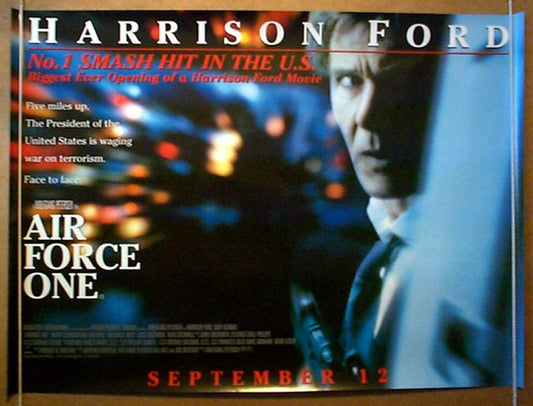 Air Force One  (Teaser)  Original Quad Movie Poster  