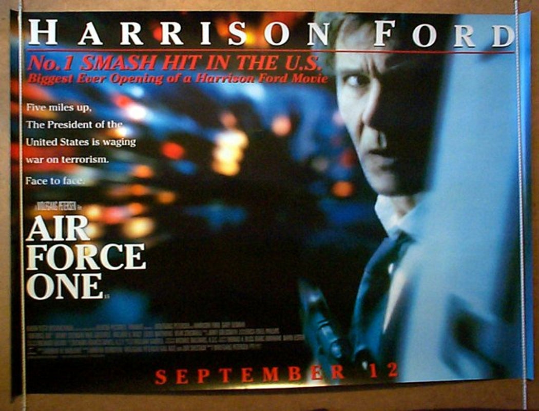 Air Force One  (Teaser)  Original Quad Movie Poster  