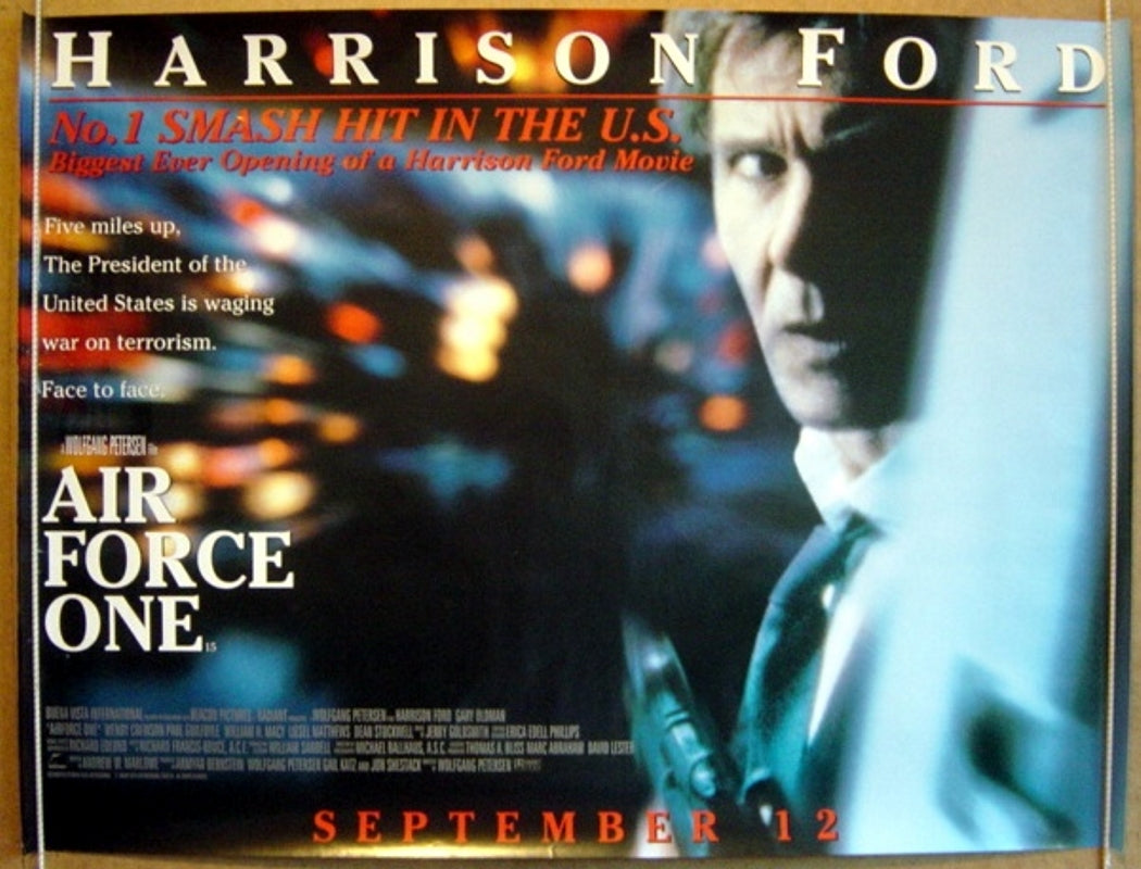 Air Force One  (Teaser)  Original Quad Movie Poster  