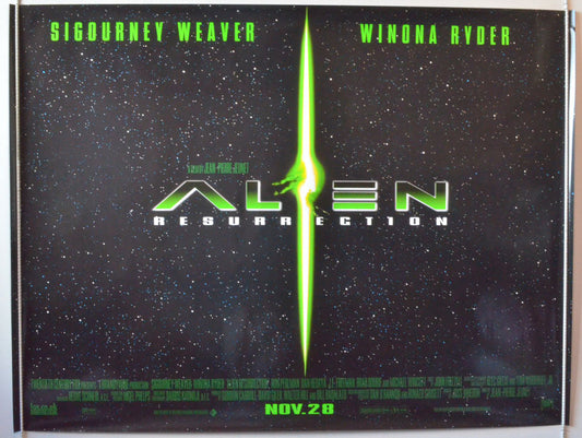 Alien : Resurrection  (Teaser Poster)  Original British Quad Poster - Movie Poster 